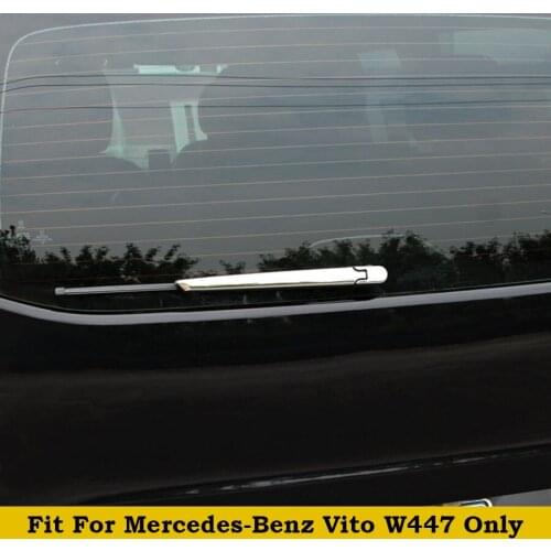 2PCS Silver Bright Style Exterior For Mercedes-Benz Vito W447 2014 - 2018 ABS Rear Window Windshield Wiper Cover Trim
