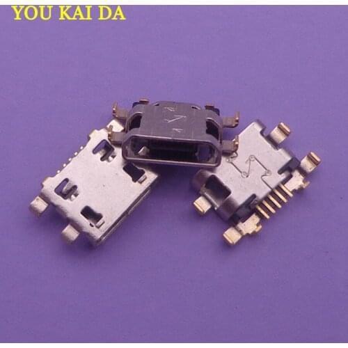 10pcs Micro USB 5Pin Jack Connector socket Data charging port tail plug For Motorola Moto G6 Play XT1922/G6 Plus Service parts
