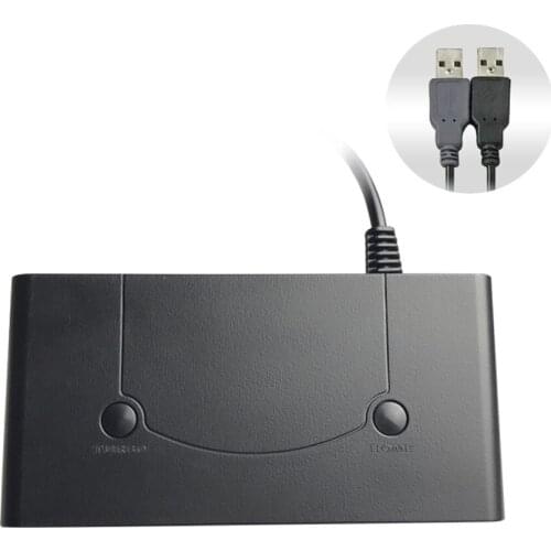 50 pcs a lot 4 ports Player for GameCube Controller Adapter for Wii-U or PC Handle Combined 3 In1 USB Converter Adapter