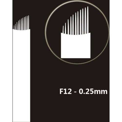 500pieces 12 Flex Laminas Tebori 12 pin Microblading Needles Permanent Makeup Eyebrow Tatoo Blade For Manual Tattoo Pen Machine