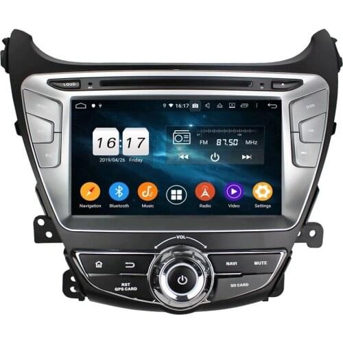 8" Android 9.0 Car Multimedia Player For Hyundai Elantra 2014-2015 Car DVD Player Car Audio 8 Core Stereo Navigation DSP GPS