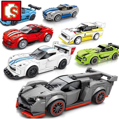 Sembo Blocks Speed Champions City Vehicle Sets Super Racer Rider Truck Car Model Kits Boys Building Bricks Technique Ideas