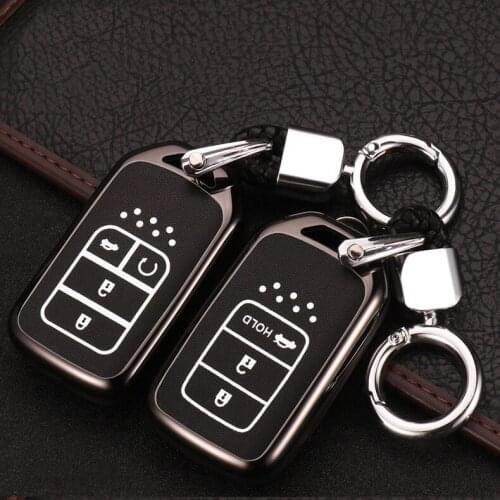 Car Key Case Cover For Honda Hrv Civic Accord Cr-v Freed Pilot 2002 2003 2004-2018 2019 2020 Car Accessories Auto Part