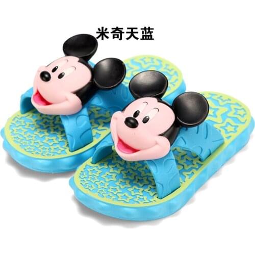 Disney Mickey Minnie Childrens Slippers Home Indoor Bathroom Non-slip Kids Slippers Boys and Girls Slippers