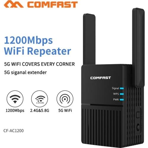 Camfast 1200Mbps Long Range Dual Band 2.4+5Ghz Wireless Wifi Router High Power Wifi Repeater Wifi Extender Wlan Wi-fi Amplifer