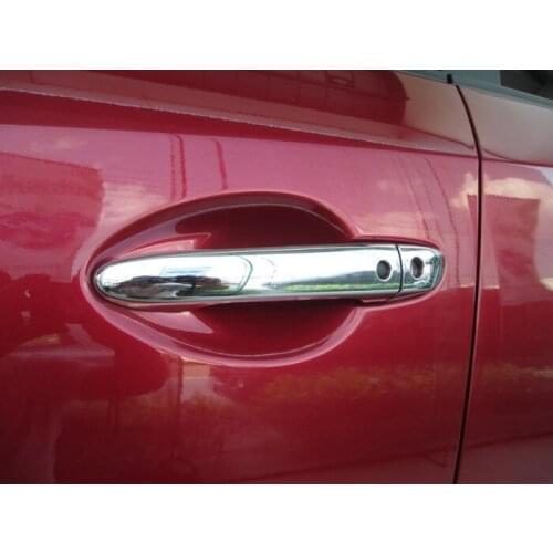 Chrome door handle cover For Mazda CX5 CX-5 2013 with 2 smart keyhole