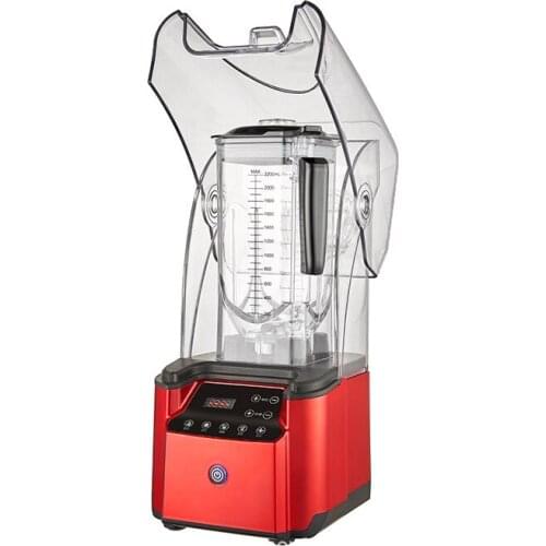 Commercial mute fib Ice Crushers smoothies machine with cover food stirring juicer soya-bean milk milkshake machine meat grinder