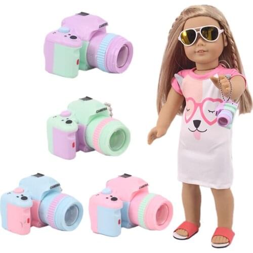 Doll Camera Mini Toy Hat Computer Accessories For 18 Inch American Of Girl`s&43Cm Baby New Born Doll Zaps Our Generation Toy DIY