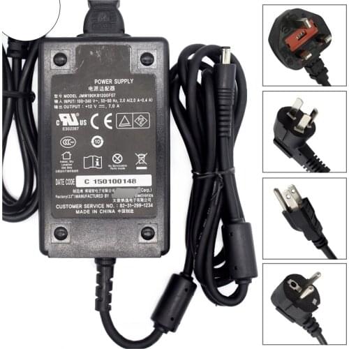 For Wending Jeil Medical Power Supply JMW190KB1200F07 12V 7A Charger AC Adapter - Used