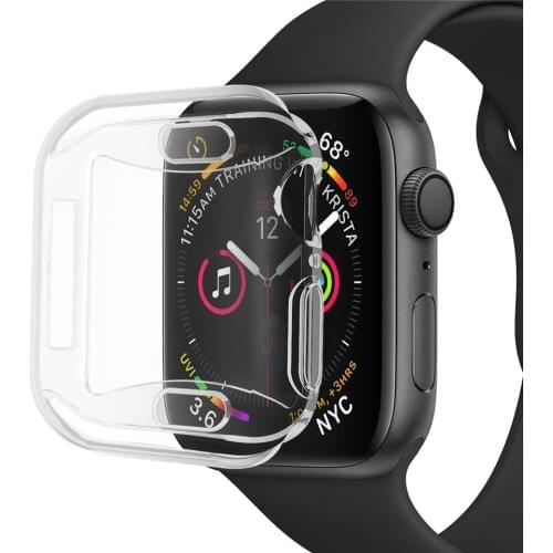 Soft Case For Apple Watch Series 5 4 3 2 1 Smart Watch Screen Protector For Iwatch 38mm 40mm 42mmm 44mm Bracelet TPU Cover