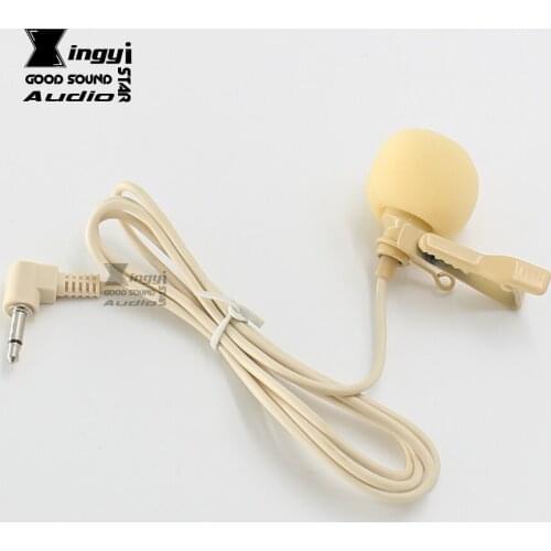 Skin Color Wired Condenser Lavalier Clip Microphone 3.5mm Plug Tie Lapel Mic Mike For Computer Voice Amplifier Speaking Teaching