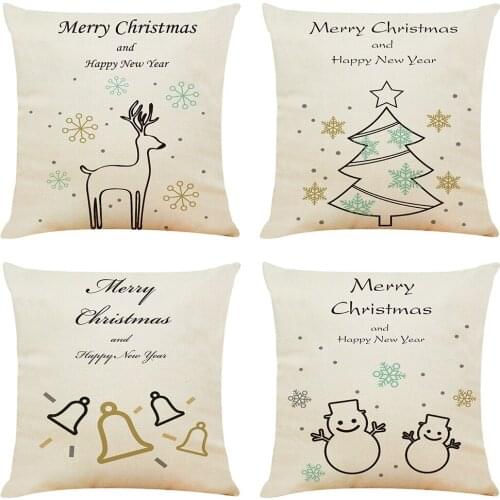 Christams Cushion Cover Hoga Decorative Pillow funda cojines 45x45 housse de coussin Star Nordic Throw Pillow Cover for Sofa Car