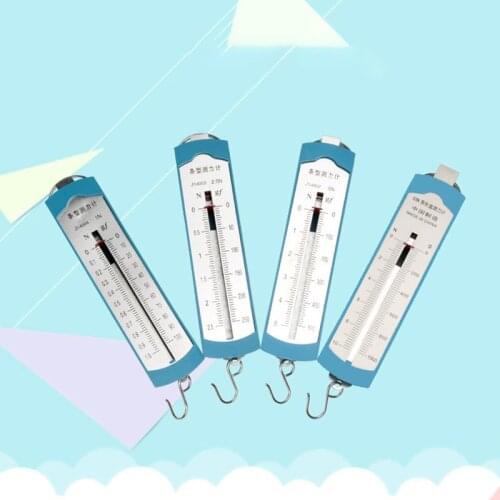 Hand Dynamometer Grip Measurement Meter with Hook, Force Meter Spring Scale, 1N, 2.5N, 5N, 10N Weight Capacity