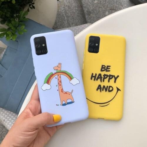 For Samsung Galaxy A71 Case Funny Quotes Printing Painted Silicone Back Cover For Samsung A71 GalaxyA71 A715F Couple Phone Cases