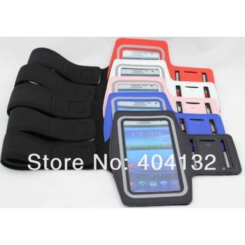 Sherrytree 100PCS DHL EMS Free Sport Arm Band Bag For Samsung Galaxy Note 2 Armband,Cell Phone Pouch For Samsung N7100 Case