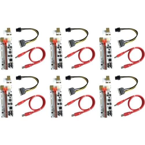 VER010-X PCI-E 1X to 16X Riser Card Graphics Card Extension Cable USB 3.0 High-Speed Graphics Card Expansion Card