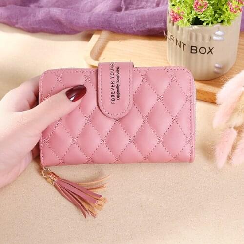 2020 new high-quality European and American style rhombus womens wallet short hand zipper popular fashionable womens wallet