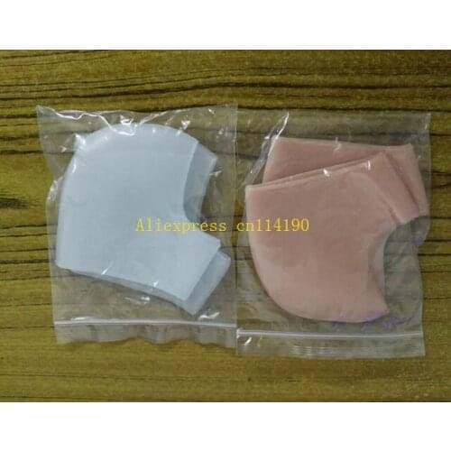 300pairs Free Shipping Pink &clear ilicone Moisturizing Gel Heel Socks Maintenance Cracked Foot Skin Care Protector Foot Care