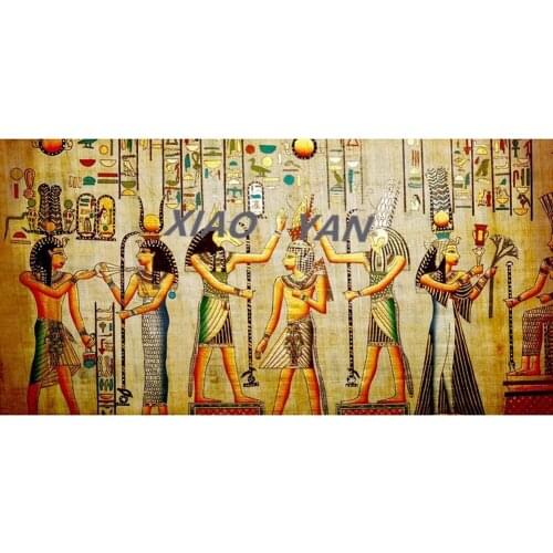 5d Diy Diamond Painting Ancient Egyptian Full Drill Embroidery Cross Stitch Mosaic Craft Kits Home Decor Christmas Gift