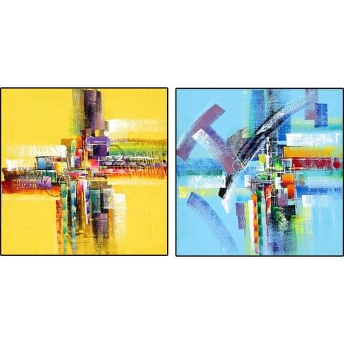 Abstract Geometric Oil Painting Hand Painted Oil Painting On Canvas Handmade Modern Abstract Wall Art Paintings For Home Decor