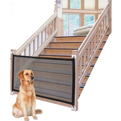 Dog Accessories, Pet Fence, Household Dog Isolation Door, Portable Folding Dog Barrier Safety Protection Fence D10511
