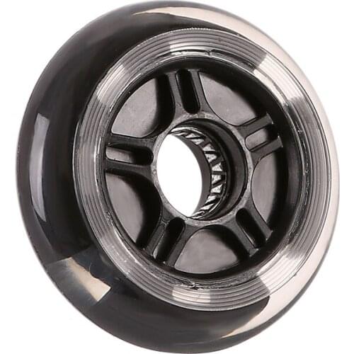 Big wheel center five-star pu flash wheel skates wear-resistant wheels scooter transparent silent wheels