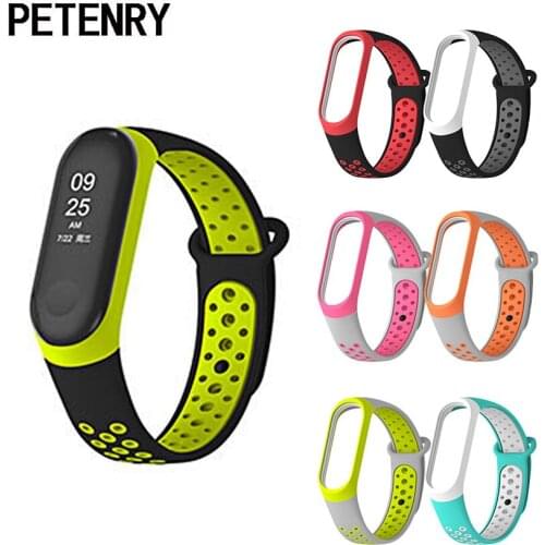 For Mi Band 3 Bracelet Sport Silicone Wrist Strap for Xiaomi Mi band 3/4 Accessories Replacement Band Strap for Mi Band 4