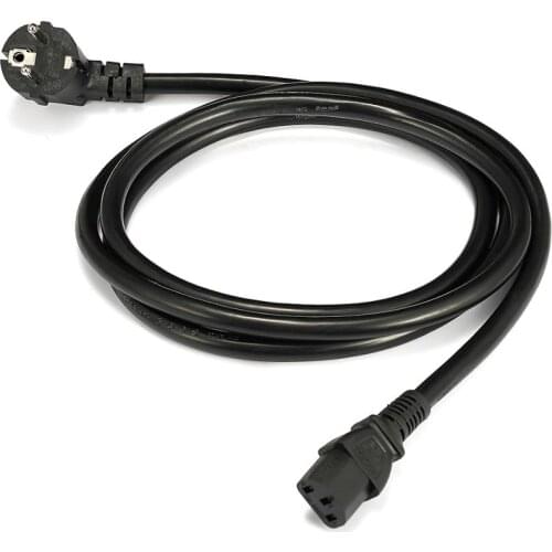 IEC 320 C13 Power Supply Cord 1.2m 1.5m 2m 3m 5m Schuko CEE 7/7 EU Plug Power Cable For PC Computer PSU Bitmain Antminer Cooker