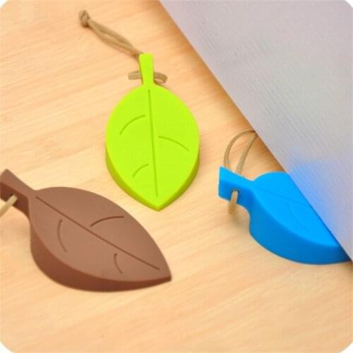 Creative Leaves Silicone Safety Door Holder Hanging Plug Anti-Clip Hand Safety Door Stopper Household Supplies