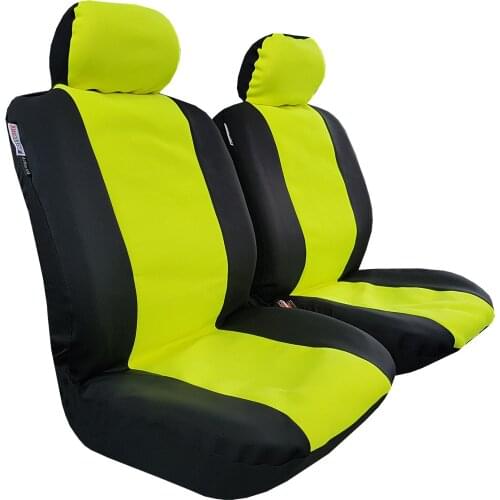 Neoprene Seat Covers, Wetsuit Seat Covers For Cars Trucks SUVs Vans, Yellow Black Neoprene Truck Seat Covers