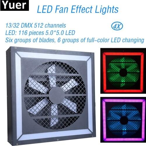 New LED Fan Effect Lights 116 Pieces 5.0*5.0 LED DMX512 Flashing Strobe Lights Dance Club DJ Disco Party Stage Stroboscope
