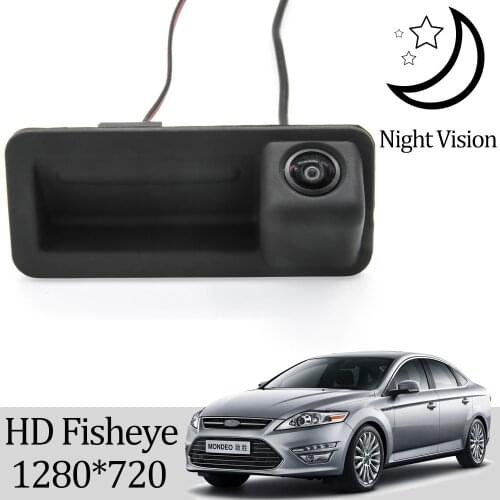Owtosin HD 1280*720 Trunk Handle Rear View Camera For Ford Mondeo mk4 2008 2009 2010 2011 2012 2013 2014 Car Reverse Monitor