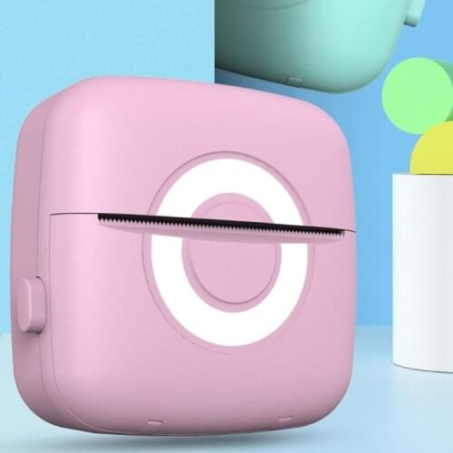 1 Set Thermal Printer Portable Mini Bluetooth-compatible Wireless Pocket Mobile Printer with One Roll Of Paper for Photo