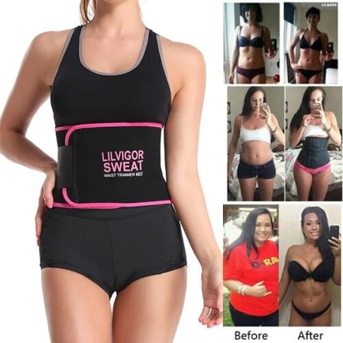 Waist Trimmer Belt for Men&Women Stomach Waist Trainer Weight Loss Wrap Sweat Sauna Slimming Body Shaper Fat Compression Strap