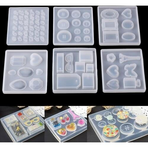 1PCS Silicone Molds Alphabet Number Epoxy Silica Gel Resin Mould Keychain Pendant Ornament Casting DIY Jewelry Accessories