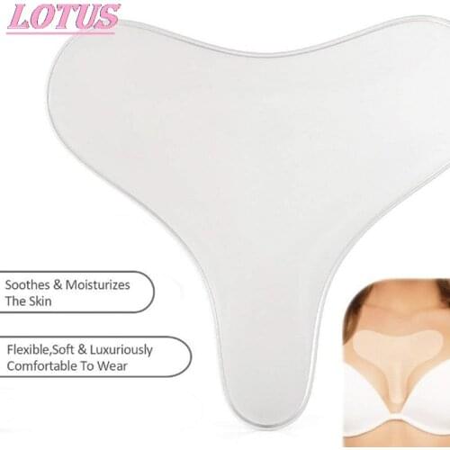 Silicone Neckband Anti-wrinkle Neck Wrinkle Treatment Makeup Remover Anti-wrinkle Skin Care Breast Pad 1pc