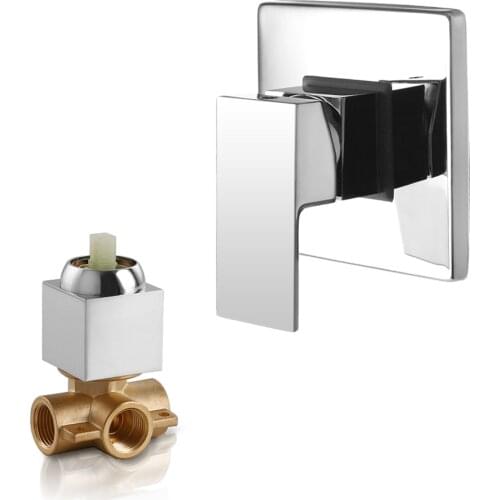 Shower Mixer Valve Shower Faucet Brass Bathroom Hot Cold Bath Mixer Valve Wall Mounted Water Tap Torneira Chuveiro
