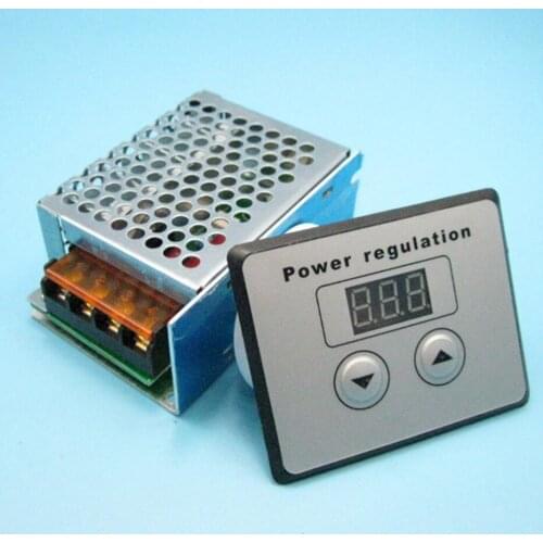 AC 220V 4000W SCR Voltage Regulator Control light Dimming Dimmers Thermostat motor speed controller Temperature control display