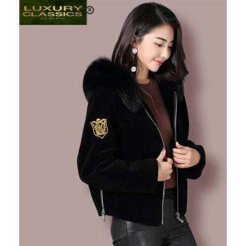 Sheep Shearing Fox Winter Fur Coat Female Wool Jacket Korean Warm Womens Fur Coats Elegant Women Clothes 2021 Hiver 5271