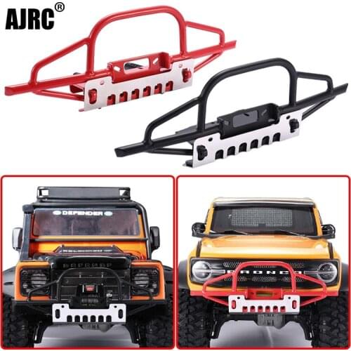 Traxxas Trx4 Bronco Chevrolet K5 Defender Axial Scx10 Iii Jeep Wrangler Metal Front Bumper Type B 1/10 Rc Car Parts