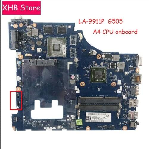VAWGA/GB LA-9911P for Lenovo G505 notebook motherboard CPU A4 series 2G DDR3 100% test work