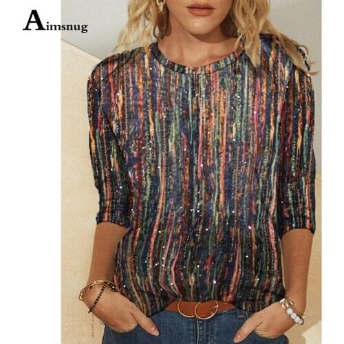Plus Size 3xl Ladies Elegant Leisure Casual Striped Print T-shirt Womens Top Clothing 2021 Summer Tees Shirt Pullovers Femme