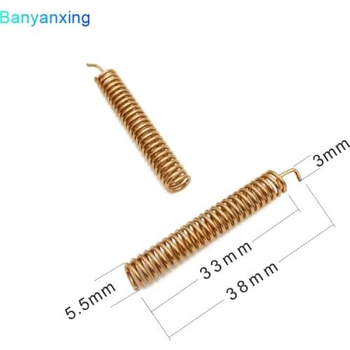 0.8MM wire diameter phosphor copper 3dbi internal PCB spring 433Mhz coil antenna20PCS/batch