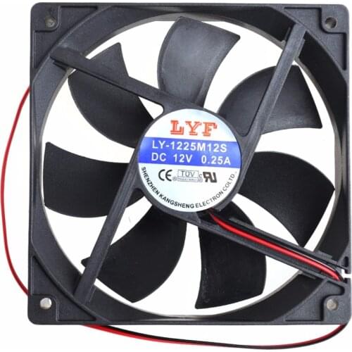 12cm High Speed Computer DC 12V 2Pin PC Case System Hydraulic Cooling Fan 12025 New PC Friend