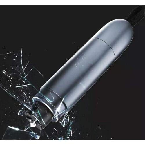 2 In1 Car Safety Hammer Mini Portable Aluminum Alloy Car Emergency Window Breaker Tool Multifunctional Life-Saving Escape Hammer