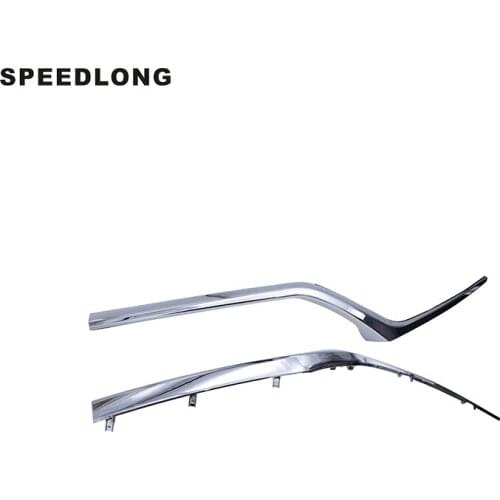 2Pcs Front Bumper Headlight Molding Moulding Chrome Trim Fit For Honda CR-V EU Version 2019-2020