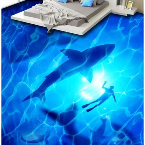 3d fooring wall paper luxury 3d modern custom 3d floor tiles for livingroom wallpaper self-adhesive waterproof wallpaper