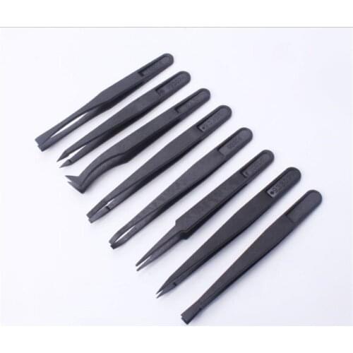5pcs Jewelry Tool Plier Beading Work Tools Beaders Tweezers Anti-static Plastic Precision Epoxy Resin Mold Jewelry DIY