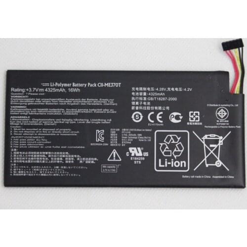 2pcs/lot 4325mAh Tab battery C11 ME370T for Asus Google Nexus 7 Nexus7 2012 Wifi Version 1 Generation C11-ME370T Tablet battery