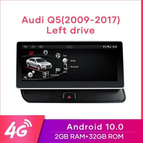 MCWAUTO for Audi Q5 2009-2016 10.25” Car Radio Android10.0 Multimedia GPS Navigation 4G WiFi BT Mirrorlink 2G RAM 32G ROM